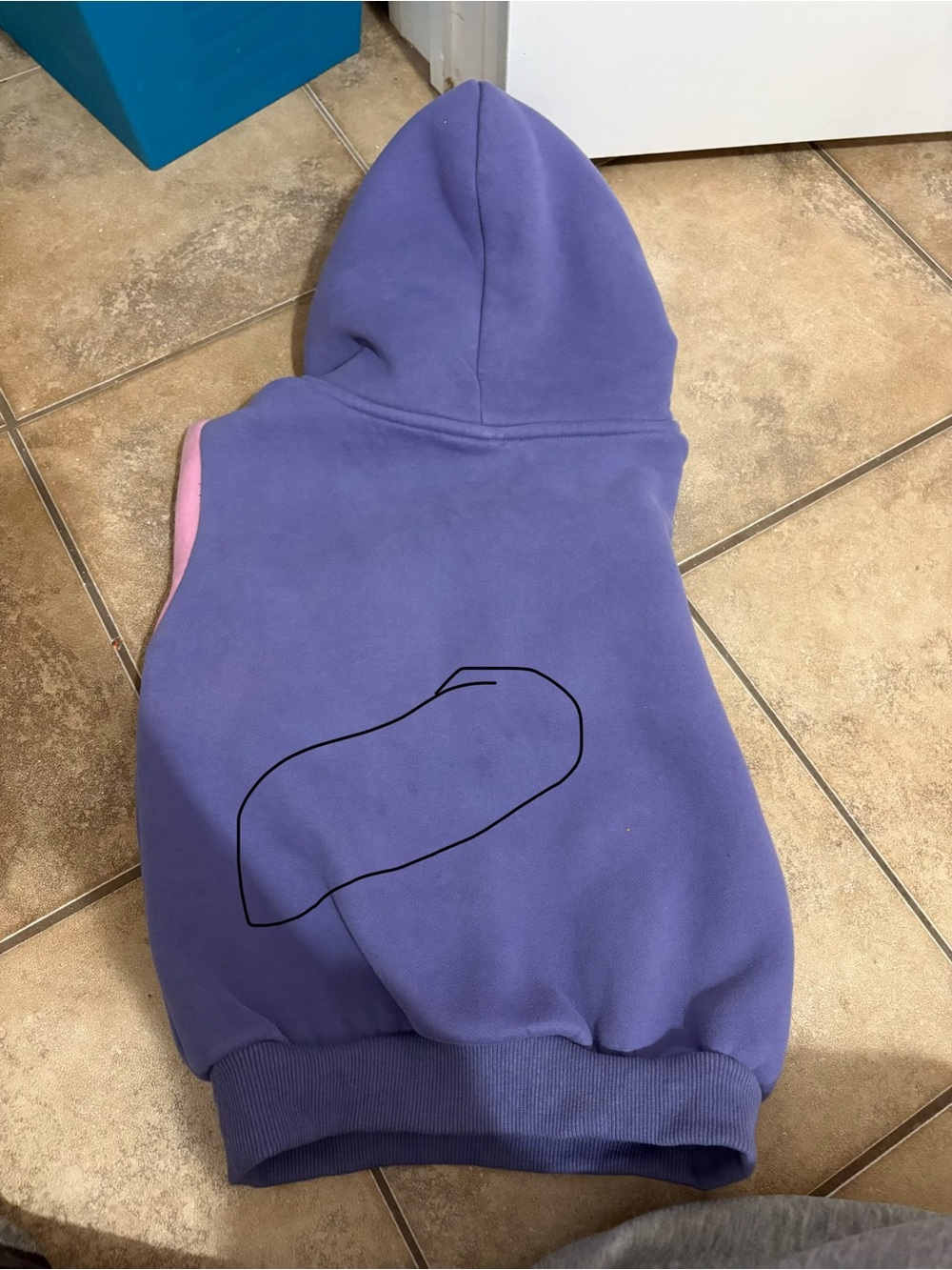 Coast Lifestyle Kids Colorblock Hoodie Purple Pink Teal Size 4T